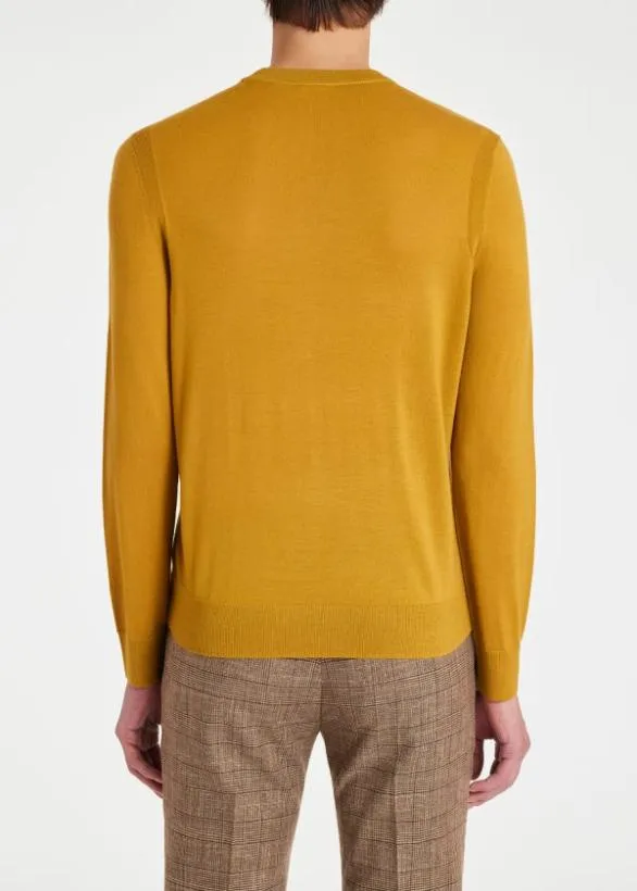 Paul Smith Sweaters Merino Wool Sweater Mustard 8211 Mens