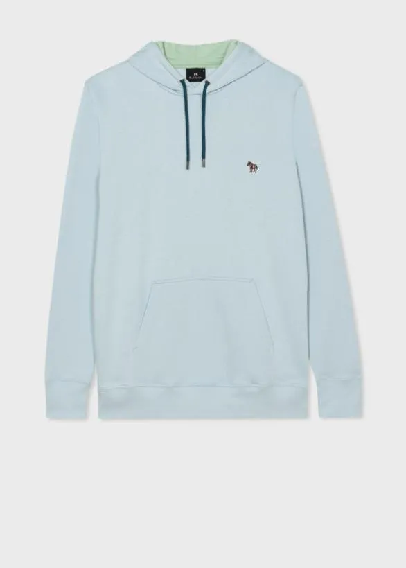 Paul Smith Sweatshirts and Hoodies Zebra Logo Organic Cotton Hoodie Light Blue 8211 Mens Paul Smith Sweatshirts and Hoodies Zebra Logo Organic Cotton Hoodie Light Blue 8211 Mens