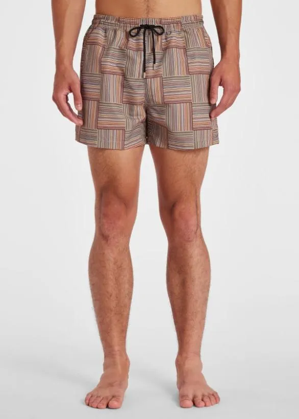 Paul Smith Swimwear 039Signature Stripe039 Tile Swim Shorts Signature Stripe 8211 Mens