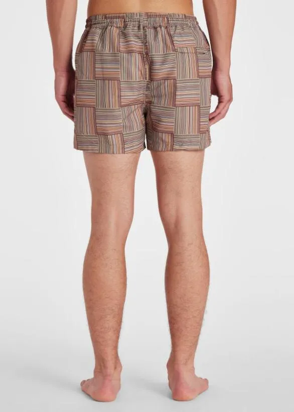 Paul Smith Swimwear 039Signature Stripe039 Tile Swim Shorts Signature Stripe 8211 Mens