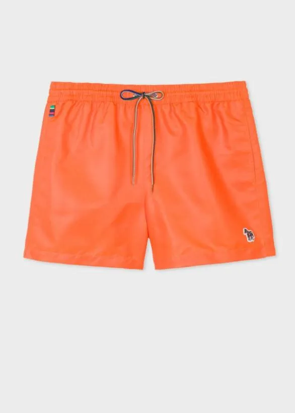 Paul Smith Swimwear Zebra Swim Shorts Orange 8211 Mens