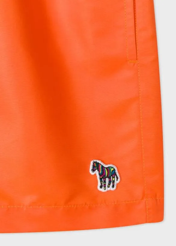 Paul Smith Swimwear Zebra Swim Shorts Orange 8211 Mens