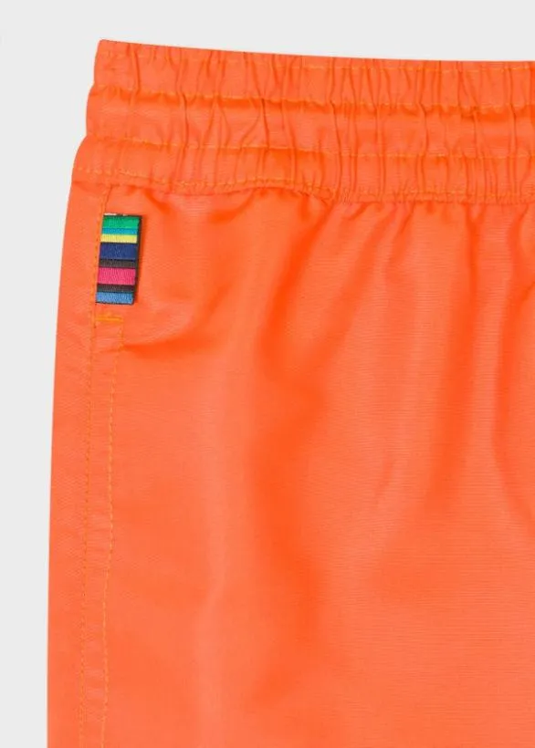 Paul Smith Swimwear Zebra Swim Shorts Orange 8211 Mens