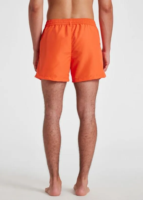 Paul Smith Swimwear Zebra Swim Shorts Orange 8211 Mens