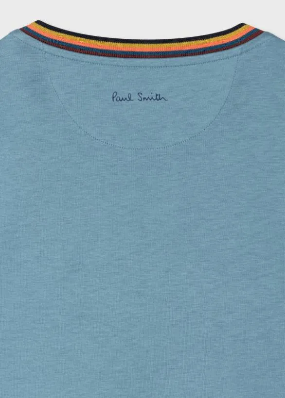 Paul Smith TShirts 039Artist Stripe039 Collar TShirt Blue 8211 Mens