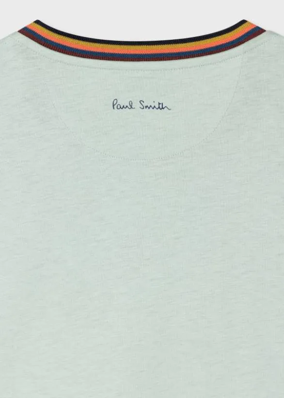 Paul Smith TShirts 039Artist Stripe039 Collar TShirt Green 8211 Mens