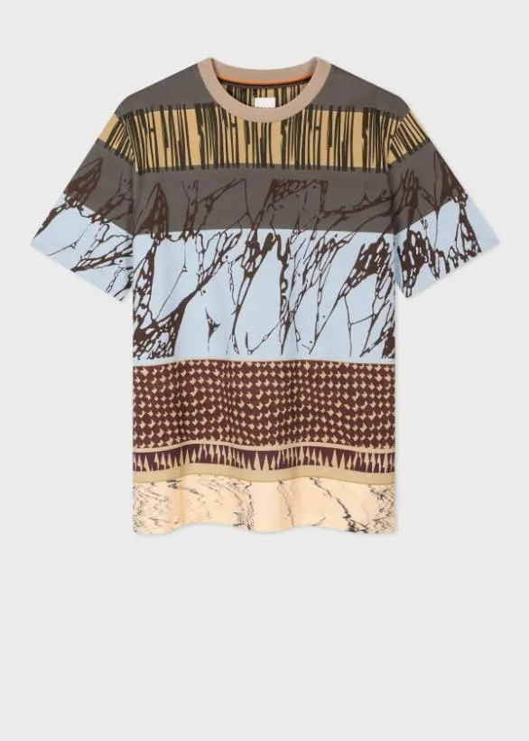 Paul Smith TShirts 039Assembled Stripe039 Cotton TShirt Multicolour 8211 Mens