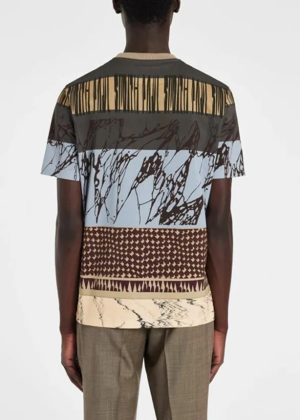 Paul Smith TShirts 039Assembled Stripe039 Cotton TShirt Multicolour 8211 Mens