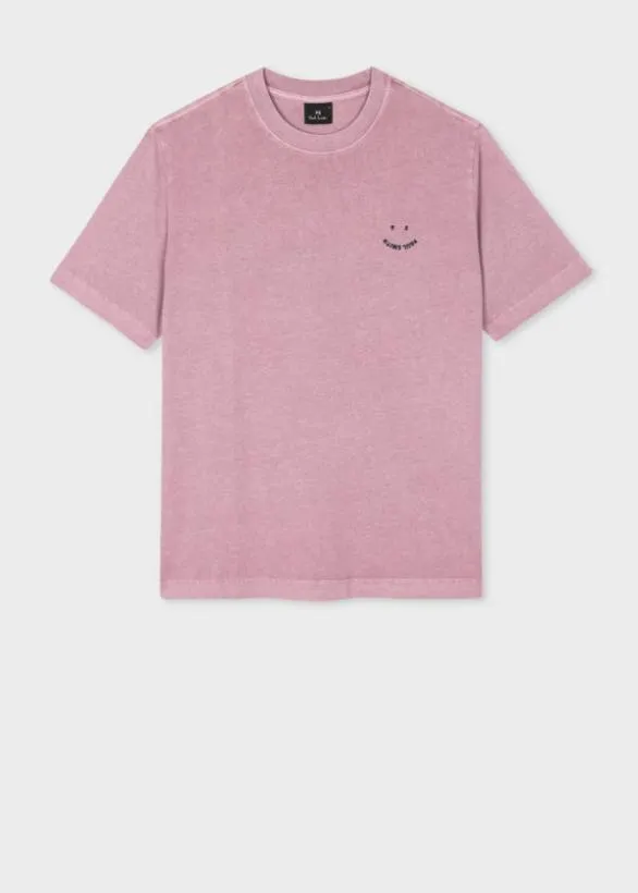Paul Smith TShirts 039Happy039 TShirt Pink 8211 Mens