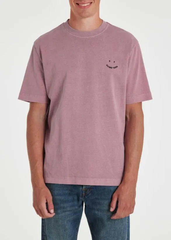 Paul Smith TShirts 039Happy039 TShirt Pink 8211 Mens