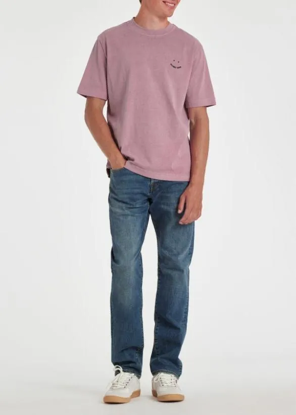 Paul Smith TShirts 039Happy039 TShirt Pink 8211 Mens