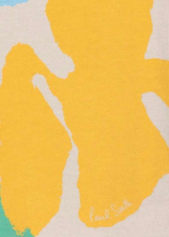 Paul Smith TShirts 039Iris039 Print Cotton TShirt Ecru 8211 Mens