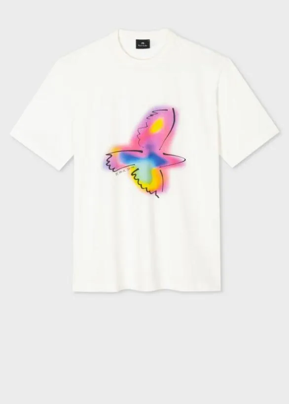 Paul Smith TShirts 039Neon Bird039 TShirt White 8211 Mens