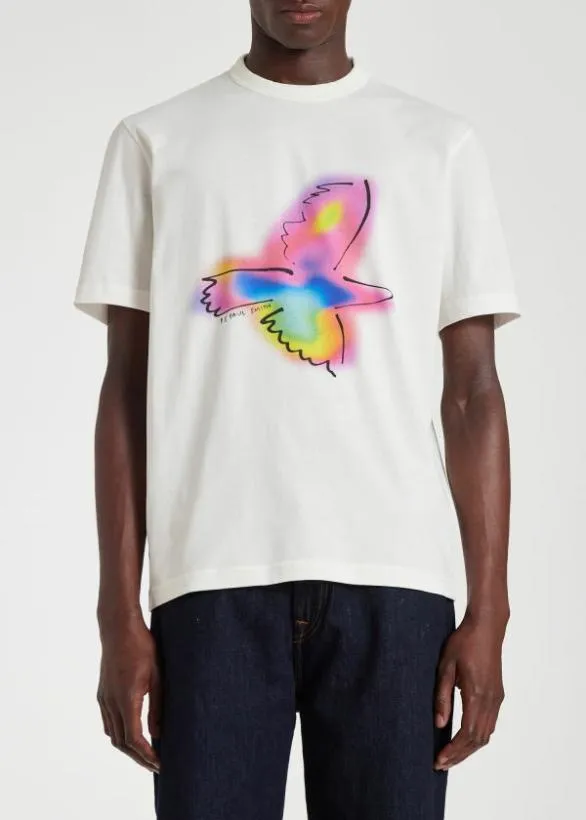 Paul Smith TShirts 039Neon Bird039 TShirt White 8211 Mens