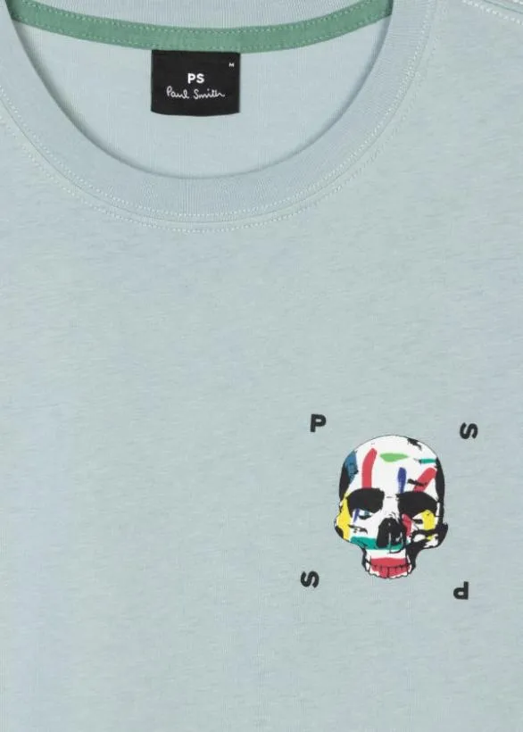 Paul Smith TShirts 039Skull039 TShirt Blue 8211 Mens