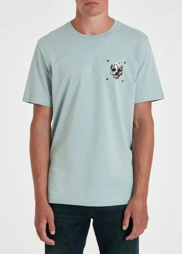 Paul Smith TShirts 039Skull039 TShirt Blue 8211 Mens