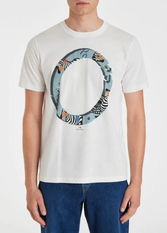 Paul Smith TShirts 039Zebra Ring039 TShirt White 8211 Mens