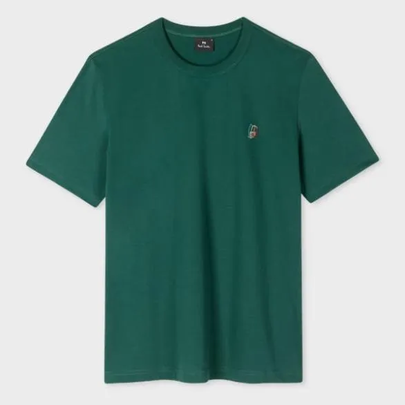 Paul Smith TShirts Organic Cotton 039Hollow Broad Stripe Zebra039TShirt Green 8211 Mens