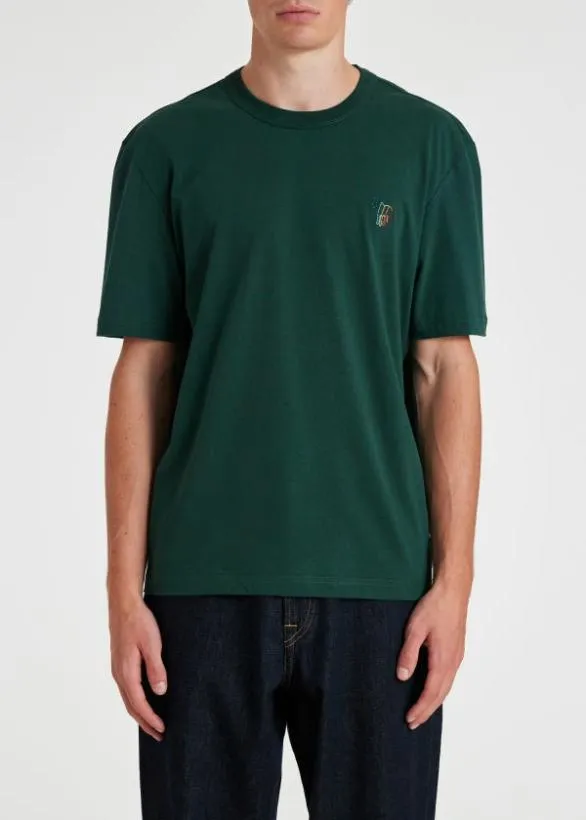 Paul Smith TShirts Organic Cotton 039Hollow Broad Stripe Zebra039TShirt Green 8211 Mens