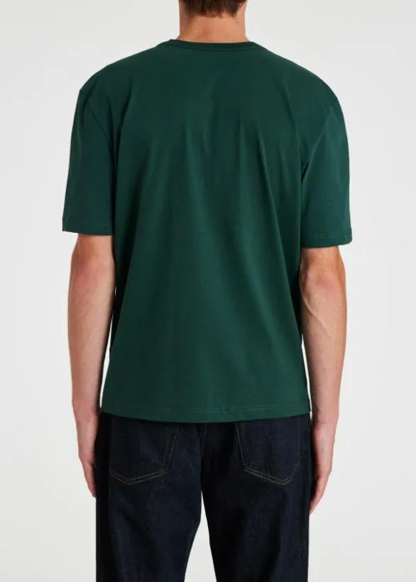 Paul Smith TShirts Organic Cotton 039Hollow Broad Stripe Zebra039TShirt Green 8211 Mens