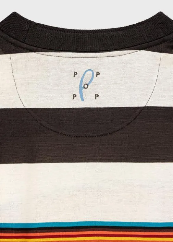 Paul Smith TShirts Stripe Cotton LongSleeve TShirt Multicolour 8211 Mens