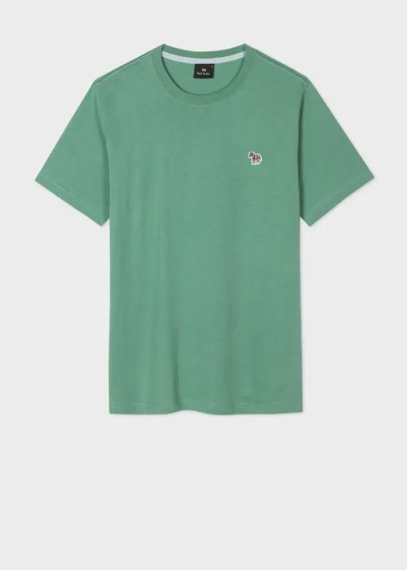 Paul Smith TShirts Zebra Logo TShirt Green 8211 Mens
