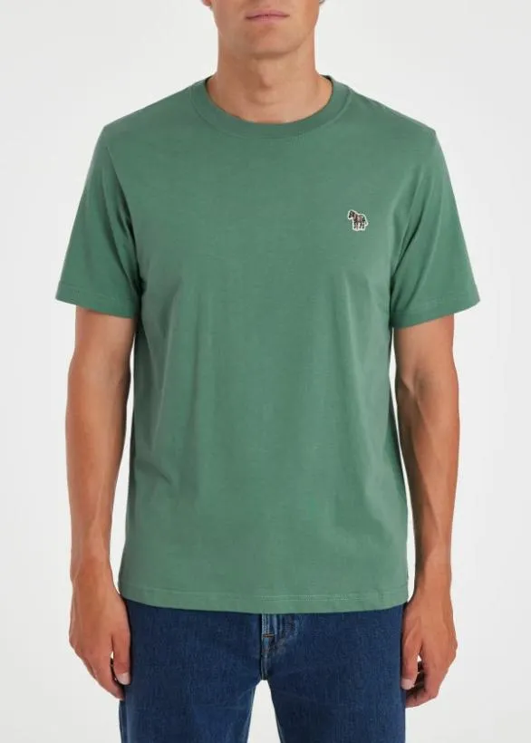 Paul Smith TShirts Zebra Logo TShirt Green 8211 Mens