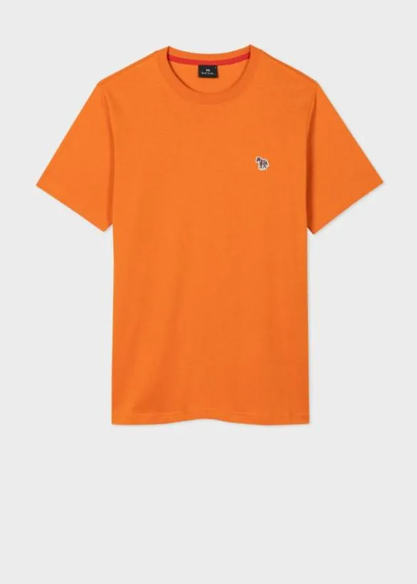 Paul Smith TShirts Zebra Logo TShirt Orange 8211 Mens