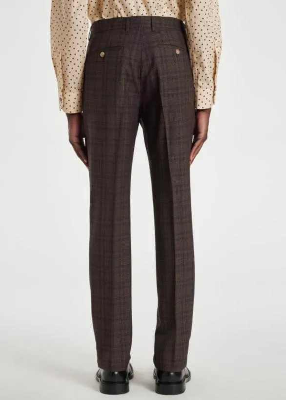 Paul Smith Tailoring Damson Check Wool Suit Damson 8211 Mens