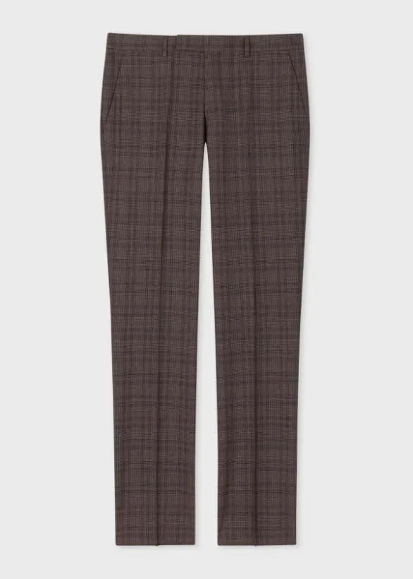 Paul Smith Tailoring Damson Check Wool Suit Damson 8211 Mens