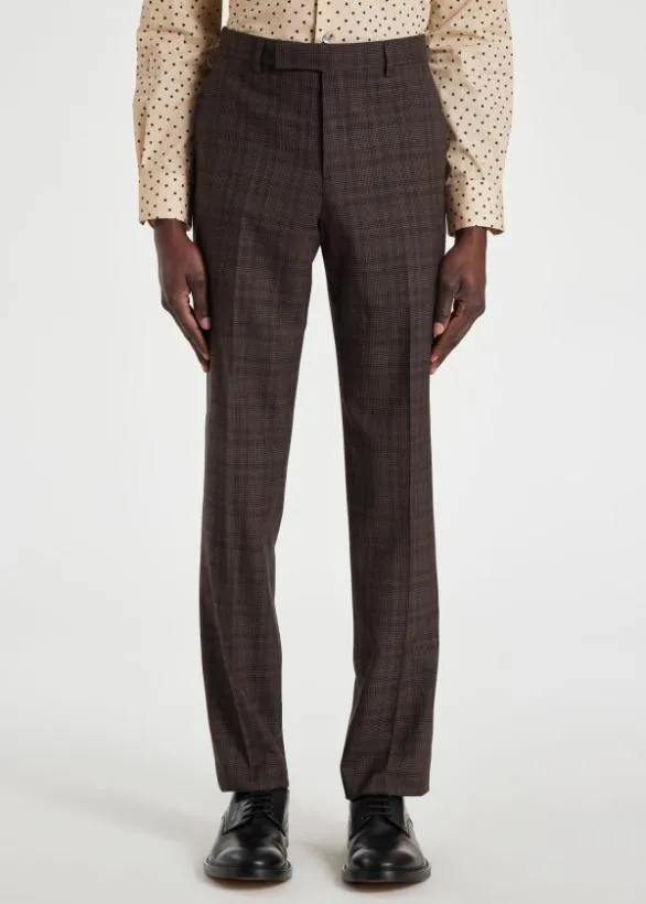 Paul Smith Tailoring Damson Check Wool Suit Damson 8211 Mens