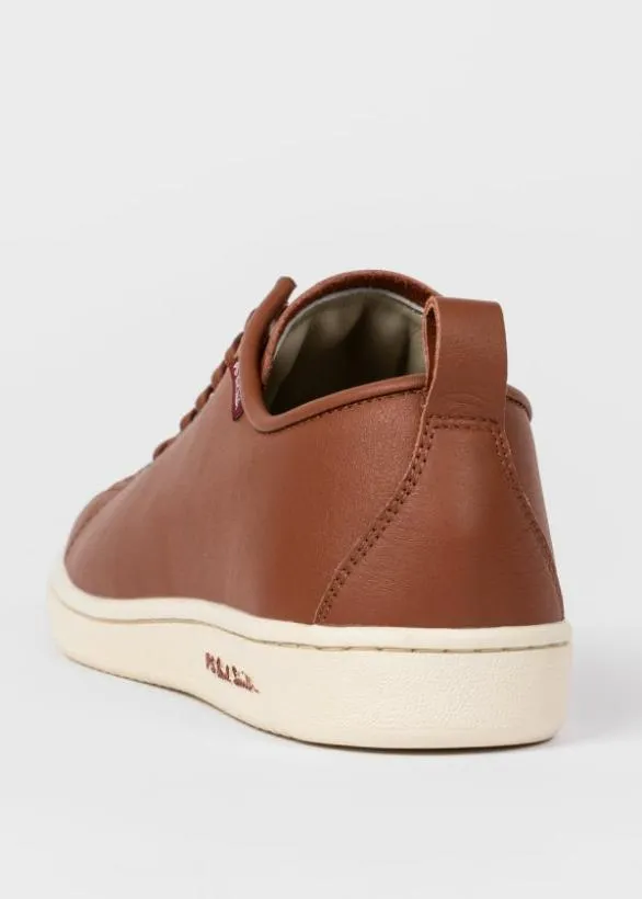 Paul Smith Tailoring Leather 039Miyata039 Trainers Tan 8211 Mens