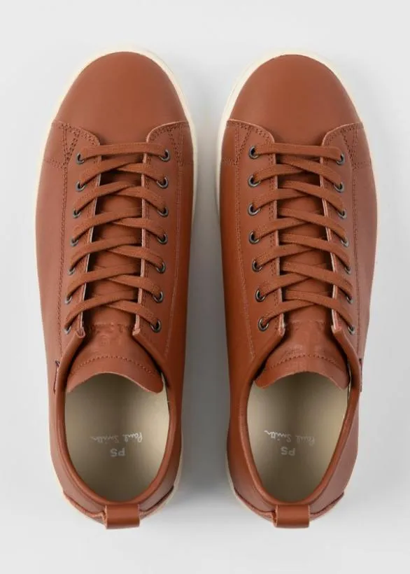 Paul Smith Tailoring Leather 039Miyata039 Trainers Tan 8211 Mens