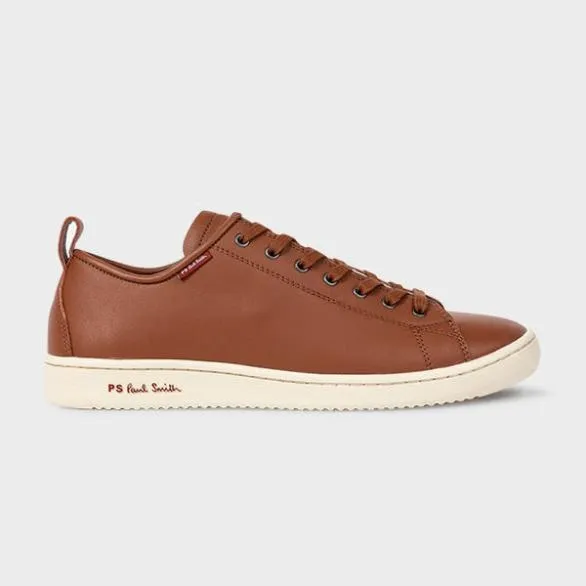 Paul Smith Tailoring Leather 039Miyata039 Trainers Tan 8211 Mens