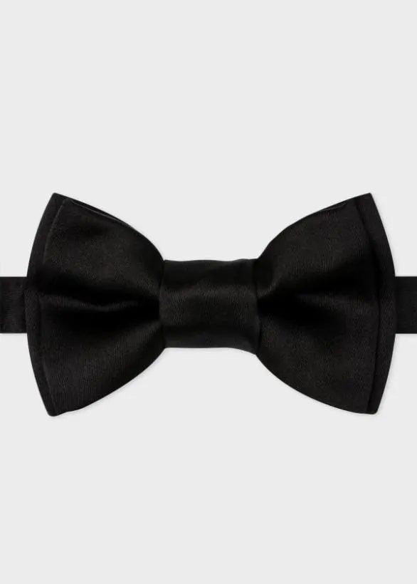 Paul Smith Tailoring PreTied Silk Bow Tie Black 8211 Mens