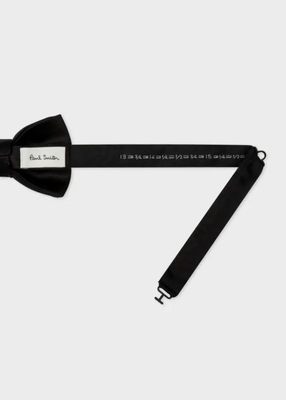 Paul Smith Tailoring PreTied Silk Bow Tie Black 8211 Mens