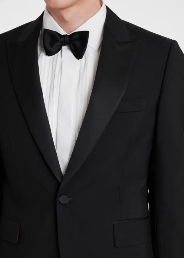 Paul Smith Tailoring PreTied Silk Bow Tie Black 8211 Mens