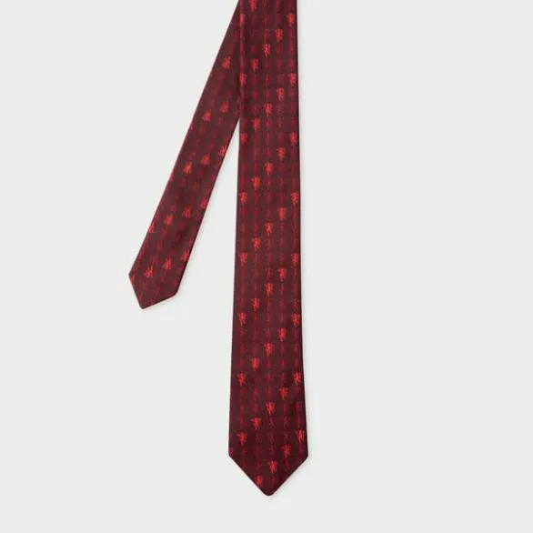 Paul Smith Ties Paul Smith and Manchester United 8211 039Red Devil039 Narrow Tie Red 8211 Mens Paul Smith Ties Paul Smith and Manchester United 8211 039Red Devil039 Narrow Tie Red 8211 Mens