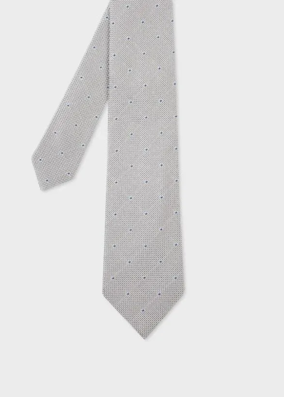 Paul Smith Ties Silk 039Dots039 Tie Grey 8211 Mens