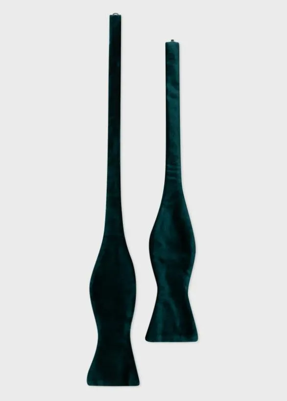 Paul Smith Ties Velvet SelfTie Bow Tie Dark Green 8211 Mens