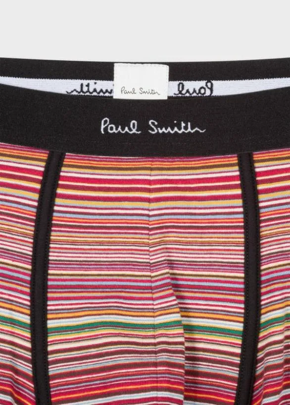 Paul Smith Underwear 039Signature Stripe039 And Plain Boxer Briefs Three Pack Red 8211 Mens