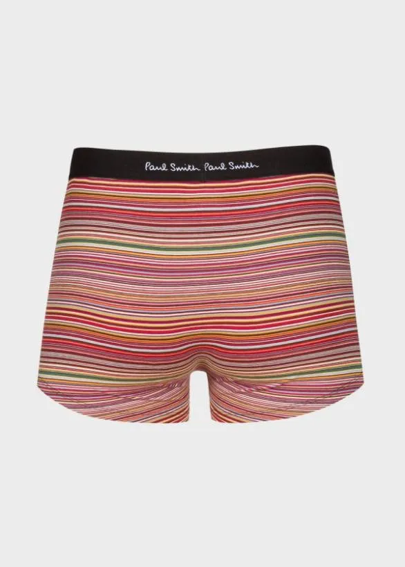 Paul Smith Underwear 039Signature Stripe039 And Plain Boxer Briefs Three Pack Red 8211 Mens