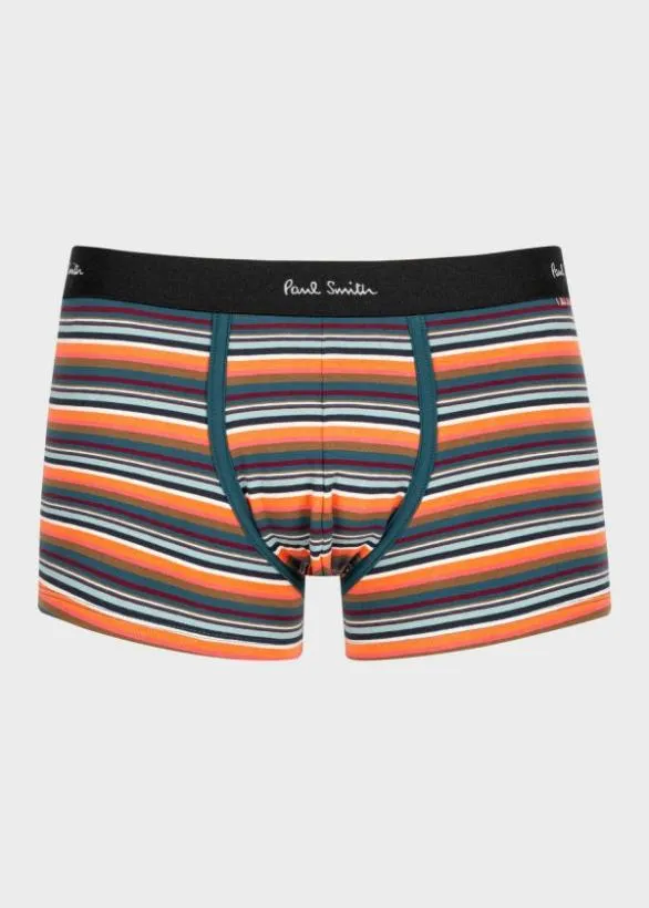 Paul Smith Underwear MultiStripe LowRise Boxer Briefs Teal 8211 Mens