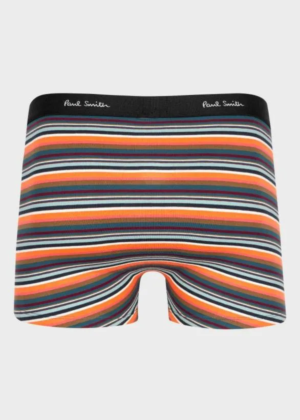 Paul Smith Underwear MultiStripe LowRise Boxer Briefs Teal 8211 Mens