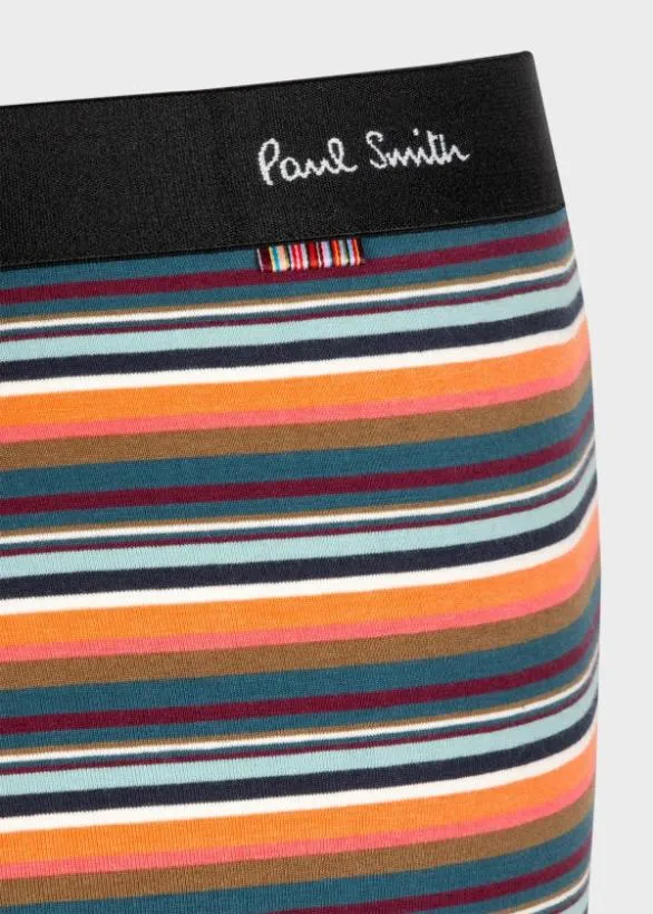 Paul Smith Underwear MultiStripe LowRise Boxer Briefs Teal 8211 Mens