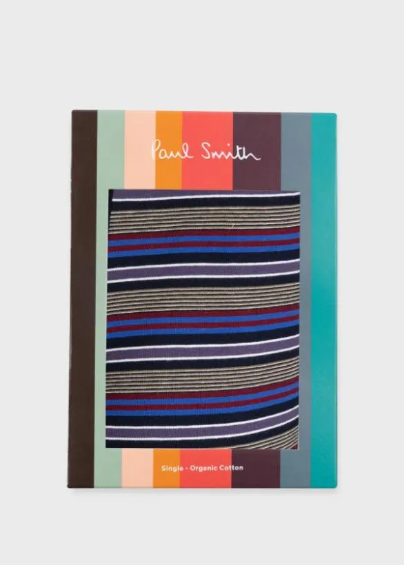 Paul Smith Underwear Stripe LowRise Boxer Briefs Blue 8211 Mens