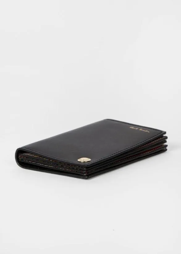 Paul Smith Wallets 039Signature Stripe039 Interior Pivot Card Holder Black 8211 Mens
