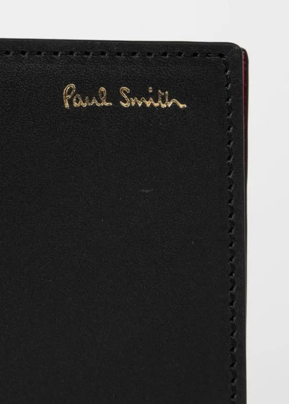 Paul Smith Wallets 039Signature Stripe039 Interior Pivot Card Holder Black 8211 Mens