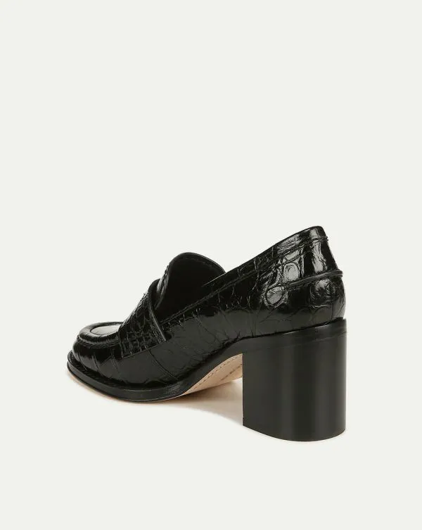 Penny Loafer Heel Black Women Veronica Beard Shoes Penny Loafer Heel Black Women Veronica Beard Shoes