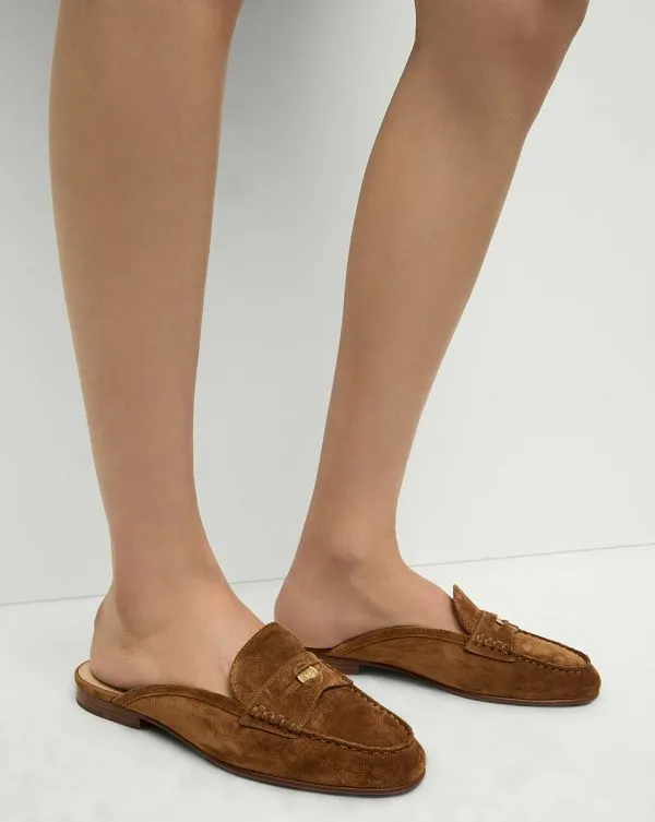 Penny Suede Mule Hazelwood Women Veronica Beard Shoes Penny Suede Mule Hazelwood Women Veronica Beard Shoes